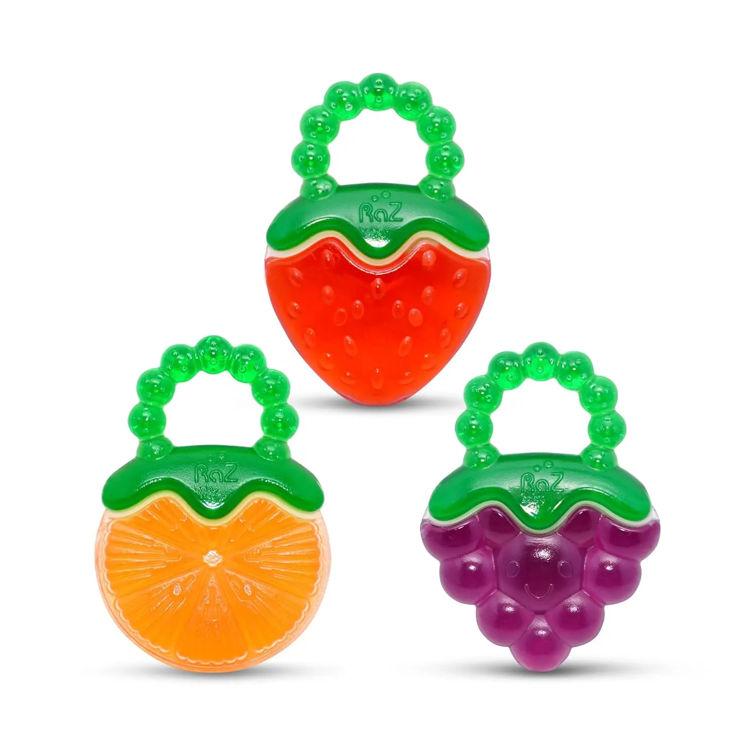 Fruit Koolers 3-Pack Koolers Water-Filled Teethers – Fun Fruit-Inspired Cooling Relief for 3M+ | Safe, BPA-Free Teether that Soothes Tender Gums