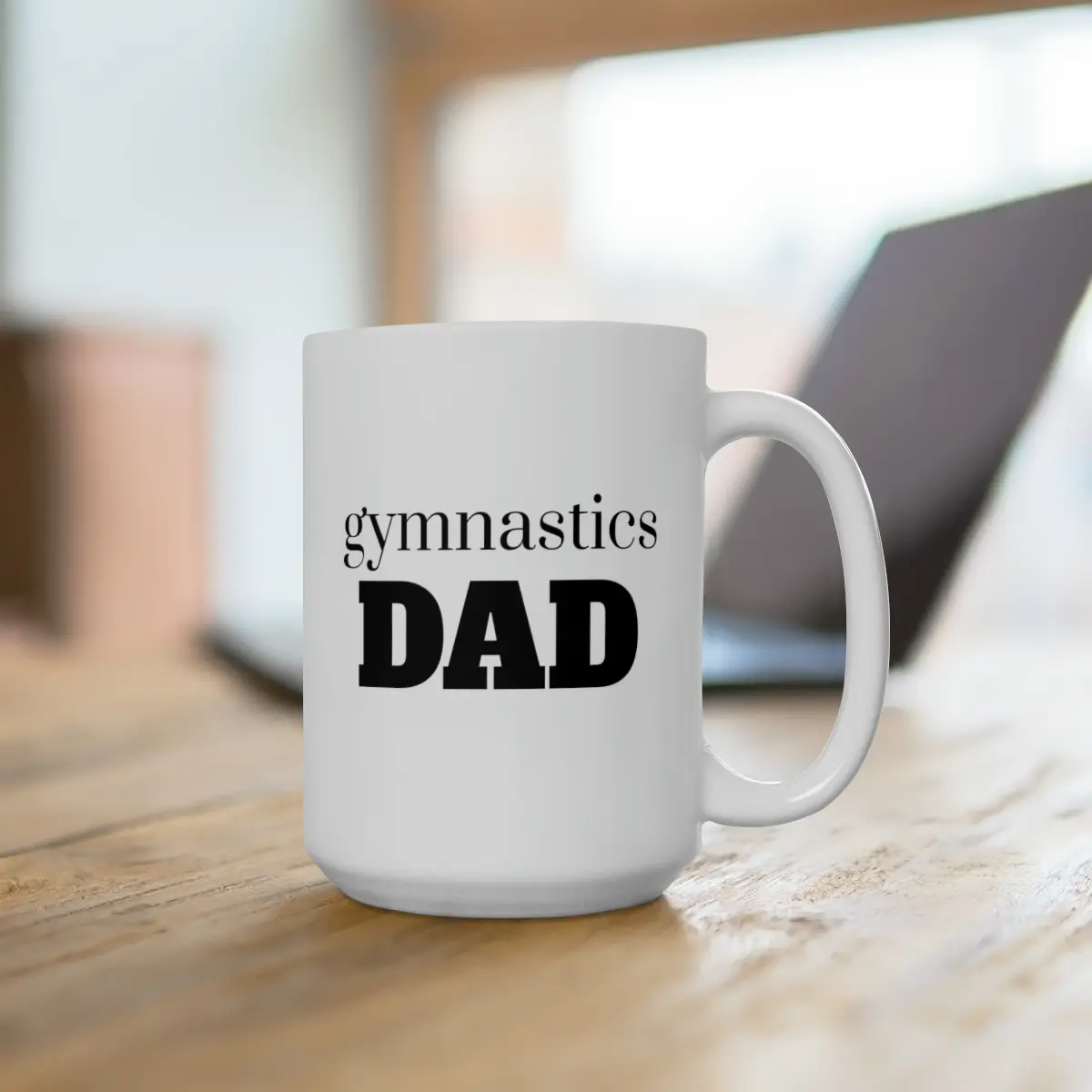 Gymnastics Dad, Ceramic Mug, 15oz