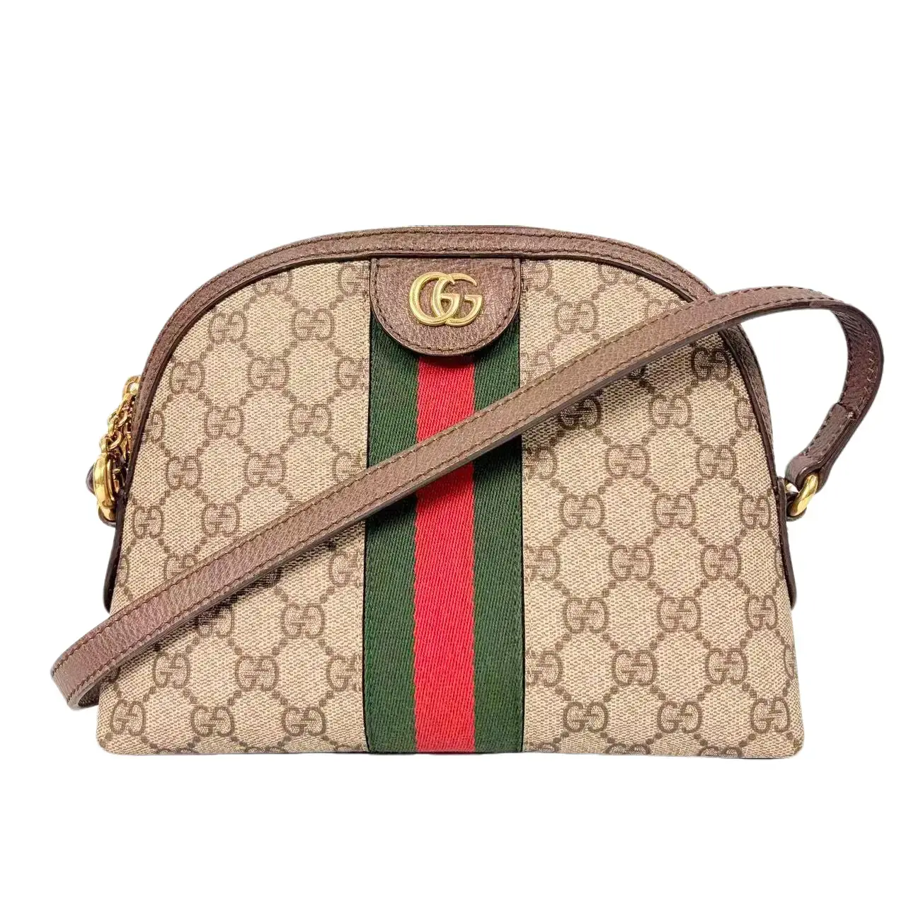 Pre-owned GUCCI Ophidia GG Supreme Dome Crossbody Bag leather Crossbody Bag/ 20260304009