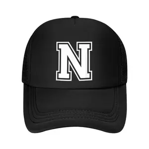 Letter N Name Initial Varsity Alphabet Monogram Baseball Cap