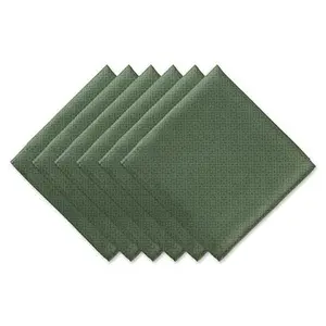 Design Imports Tonal Lattice 6-piece Cloth Outdoor Napkins