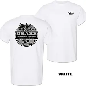 Drake Waterfowl Brown Camo Hunting T-Shirt – Duck Graphic Tee and Outdoor Southern Style Shirt for Men – Menswear Tops, Men's T-Shirts, Waterfowl Hunter Shirt, Vintage Mallard Camo Tee, Country Outdoorsman Apparel, Fall Hunting Season Gift