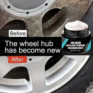 Car Wheel Hub Metal Rust Scratch Restorer Gloss Long-Lasting Polish Coating Oxidize Rust Renovator Auto Metal Polish Cleaning