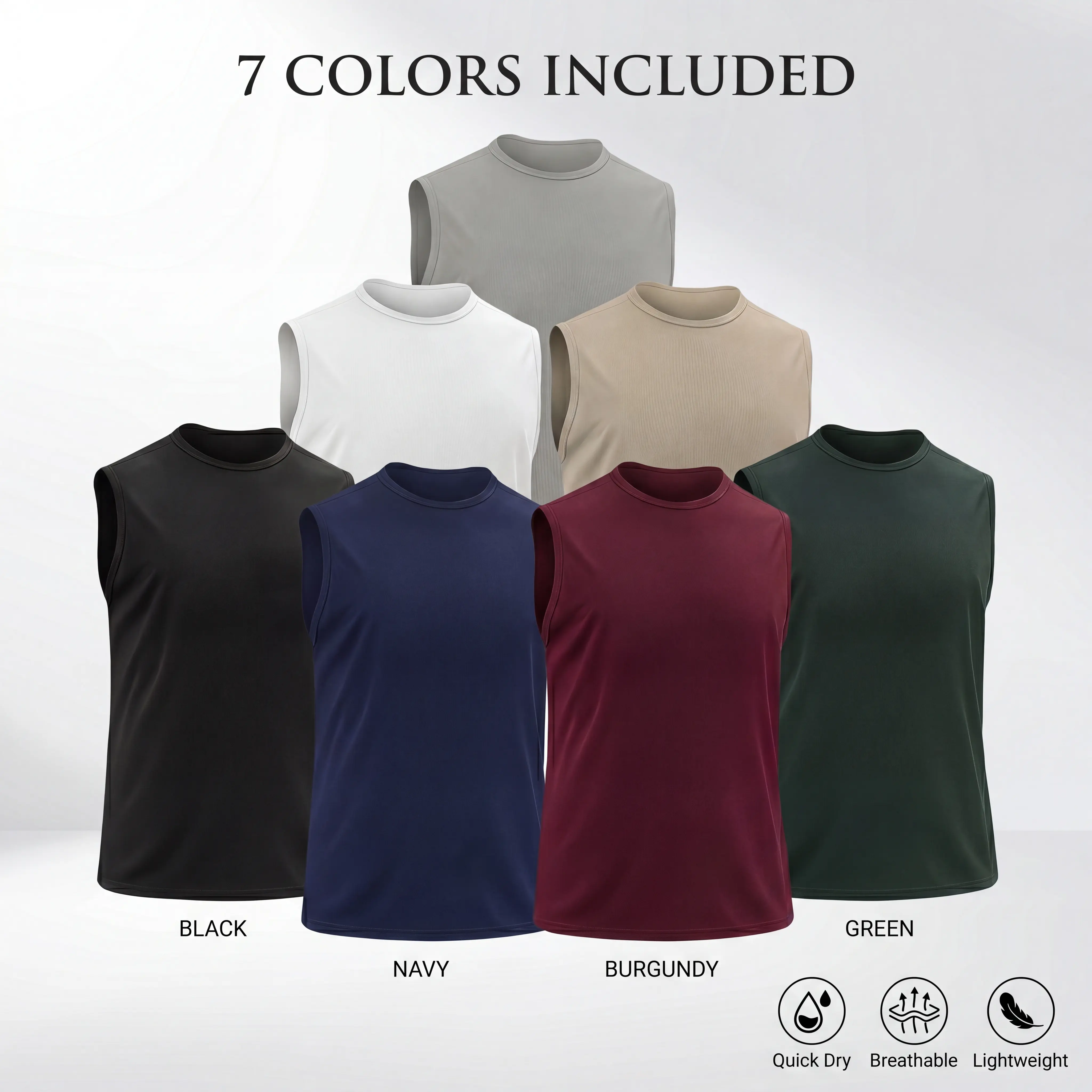 Seven-colored vest