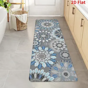 Retro abstract printed floor mat 40x120cm Runner Rug Washable Hallway Runner Rug Non-Slip Soft Printed Kitchen Runner for Hallways, Modern Floor Carpet for Entryway Bedroom Hall Indoor