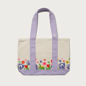 A Beautiful Year Tote Bag - 47x33x10 cm, Sturdy Canvas Tote Bag with Front Pocket, Aesthetic Design