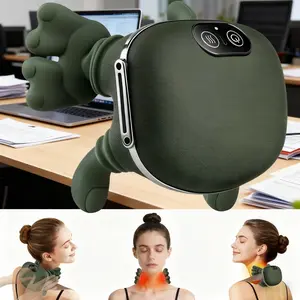 Bio-Inspired Neck Shoulder Massager N7, Neck Shoulder Relaxer, Kneading Massage Device, Scarf Mode, Neck, Waist, Leg, Body Muscle Relief Pillow