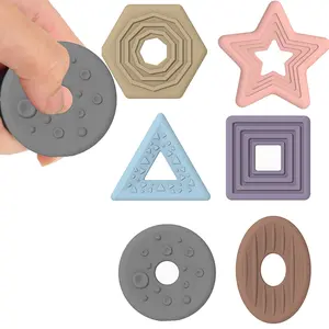 6-Piece Sensory Toys Set, Sensory Bundle, Soft Silicone Anxiety Rocks, Autism Toy, Quiet Play, Stress Relief, Adhd, Classroom Rewards, Party Favors, Best Gift, Sensory Grippie Set