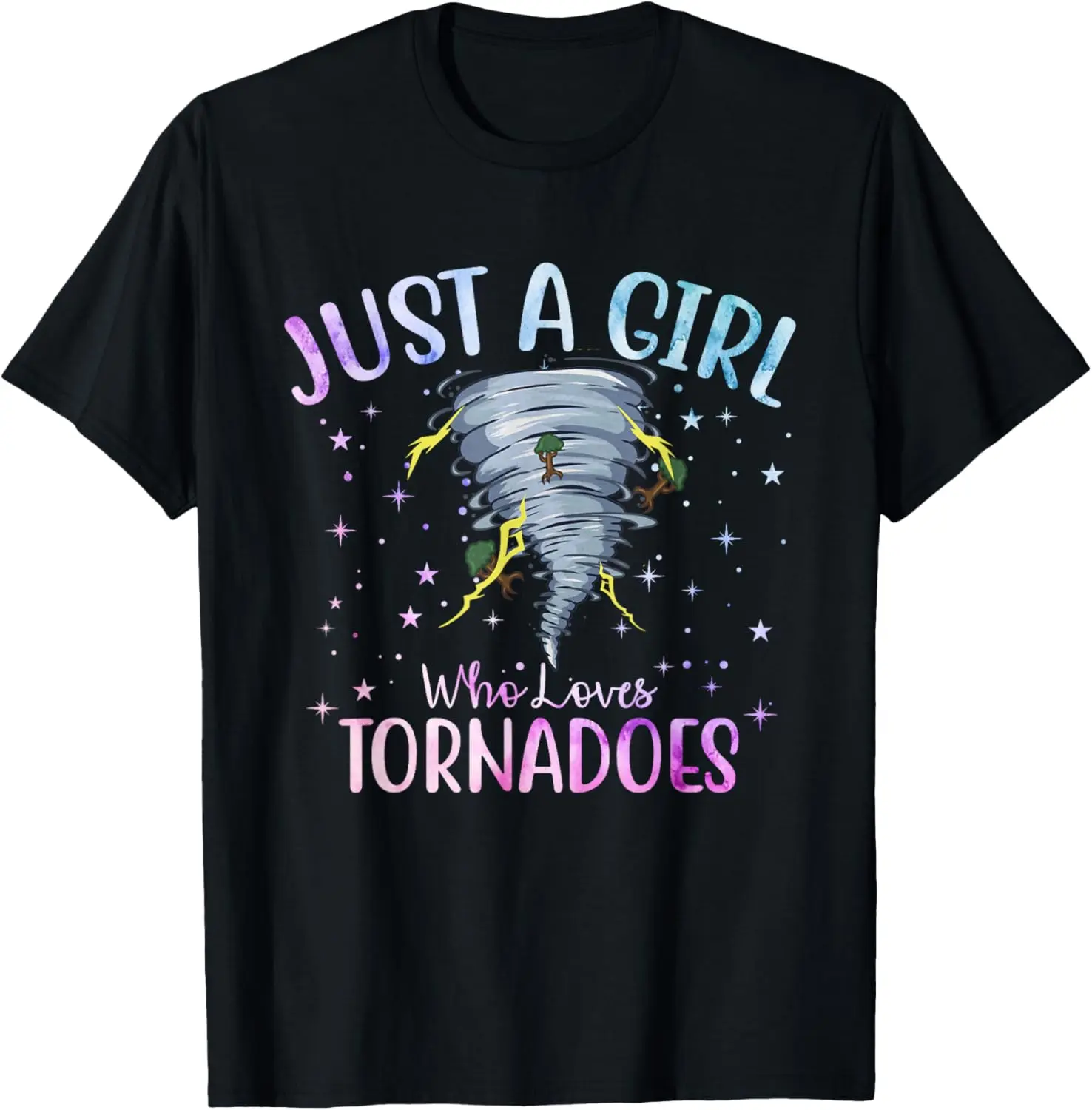 Women's 100% Cotton Short-Sleeve Vintage Graphic Tshirt - Casual Wide Range of Sizes Clothes for Tornado Lovers, Weather Enthusiasts