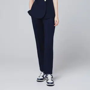 Zenir | Women's Line Banding Scrub Pants - Eco Navy