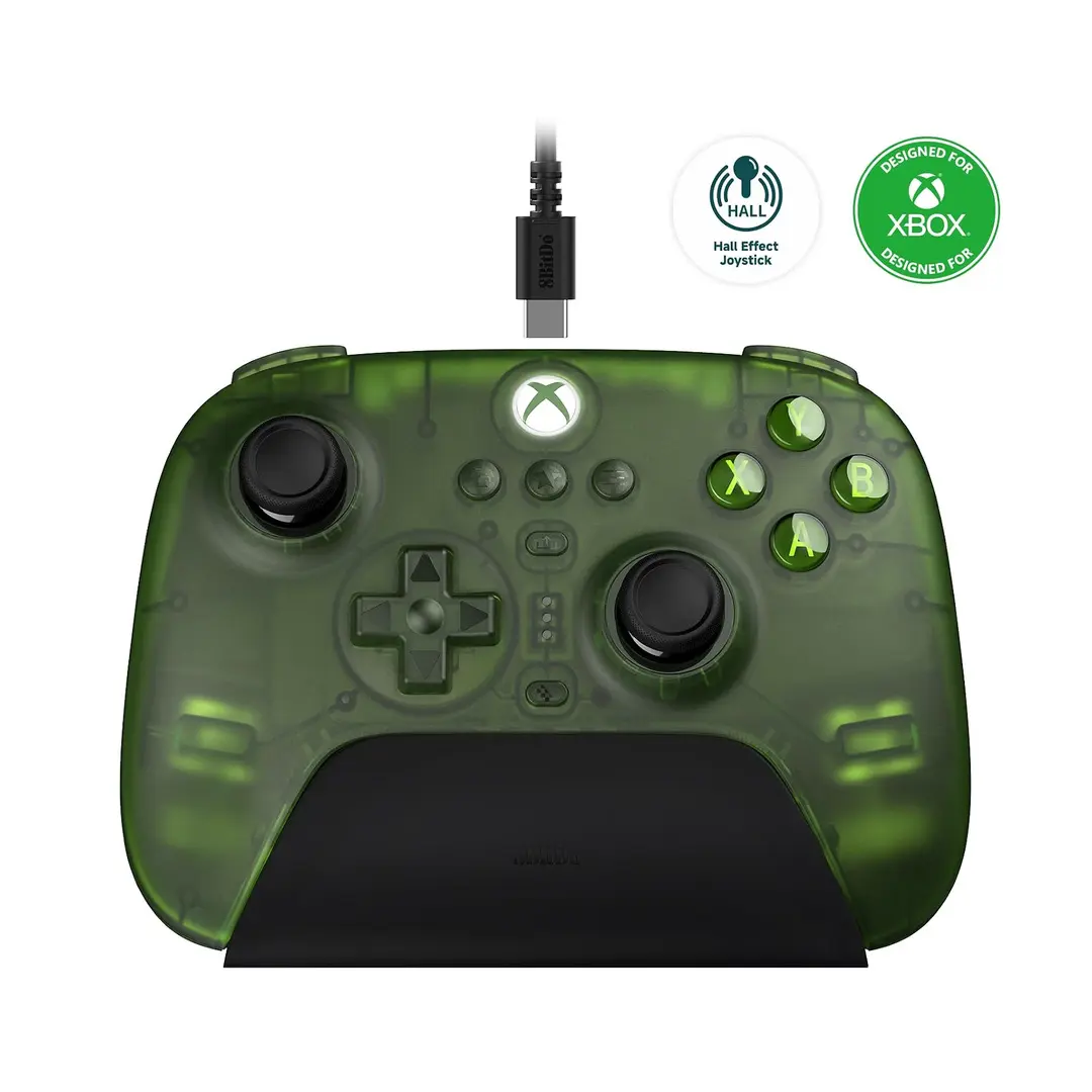 8BitDo Ultimate 3-Mode Controller, Hall Effect Joysticks, Pro Back Buttons, Wired Only for Xbox Series X|S & Xbox One, Compatibility with Apple, Windows & Android, Officially Licensed (Jade)