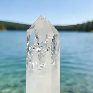 Crystal Column Agate Column Natural Crystal Healing Stone for Home Decor & Meditation Enhances Aesthetic & Provides Soothing Environment