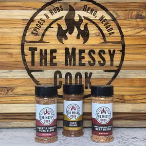 The Messy Cook 3 Pack of Blends #1 - Spices & Rubs for Flavor and Seasoning with Authentic Spices from Reno, Nevada