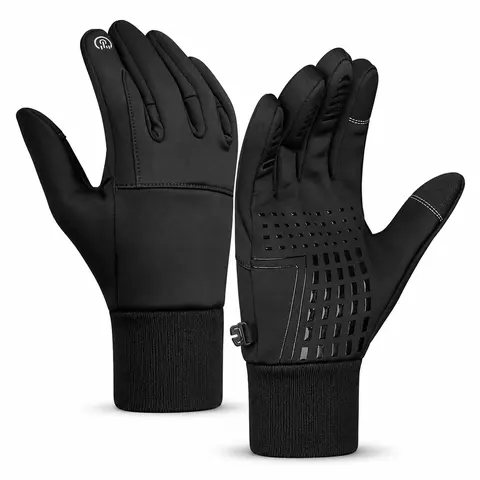 Winter Gloves for Men and Women, Warm Fleece Lined Touchscreen Gloves with Anti-Slip Grip for Cycling, Running, Driving and Outdoor Sports