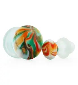 Tropical Haze Single Flare Glass Plugs