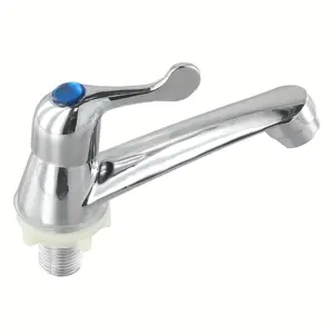 Zinc Alloy Basin Faucet Single Cold Water Tap Polishing Deck Mounted Basin Sink Faucet Bathroom Faucets Kitchen Accessories