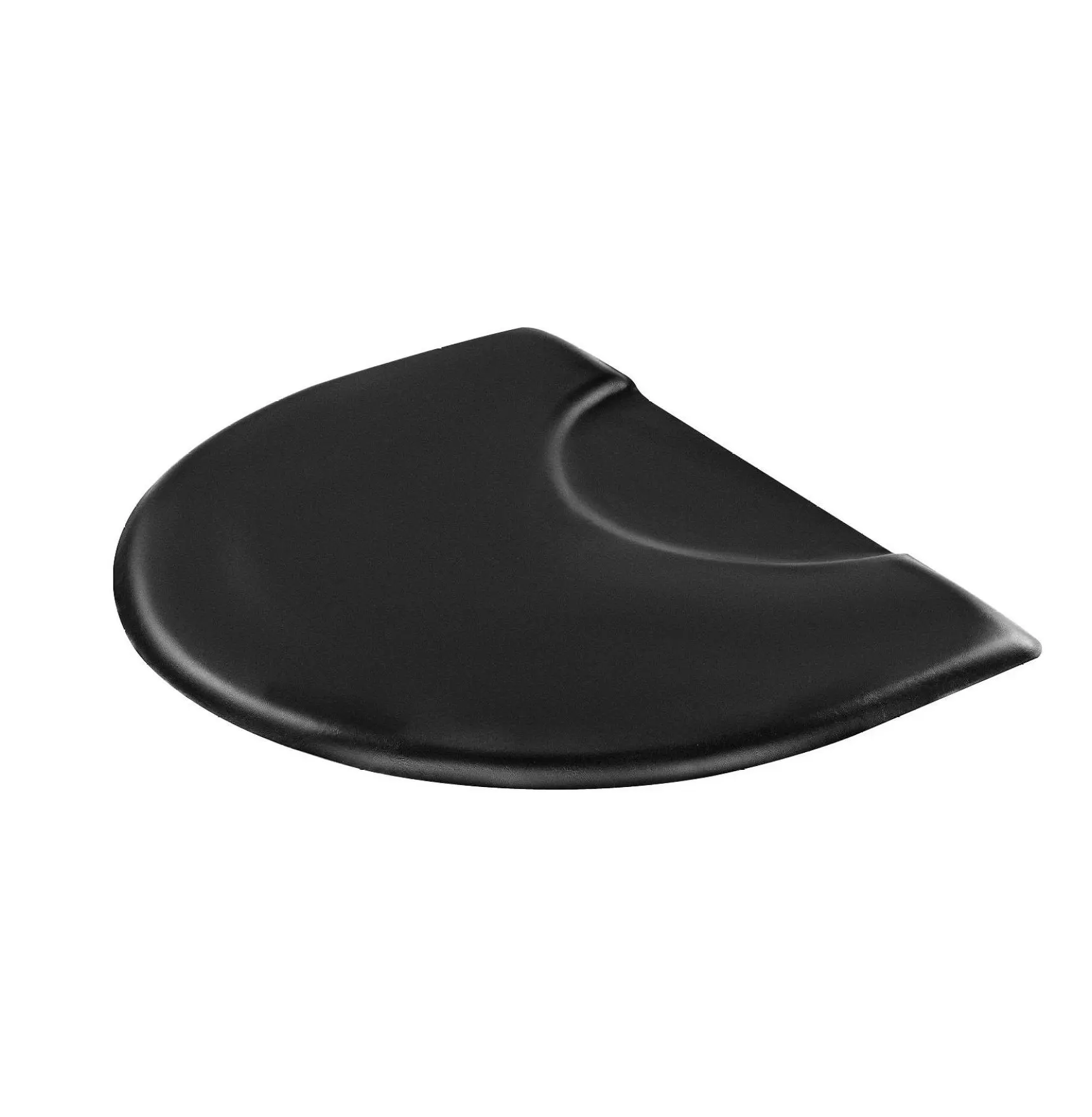 Salon Mat for Hair Stylist, 3x4 FT Semi-Circle Anti Fatigue Mat, 1 Inch Thick Barber Chair Mat with Cut Out, Easy Clean PVC Floor Mat for Beauty Salon Semi-circle Mat