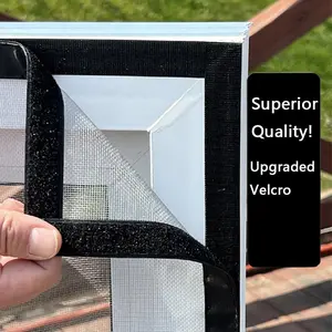 Invisible Anti-mosquito Window Screen, 1 Count Window Mounted Self-adhesive Washable Mesh for Effective Insect Control, Window Hardware for Home and Office Use