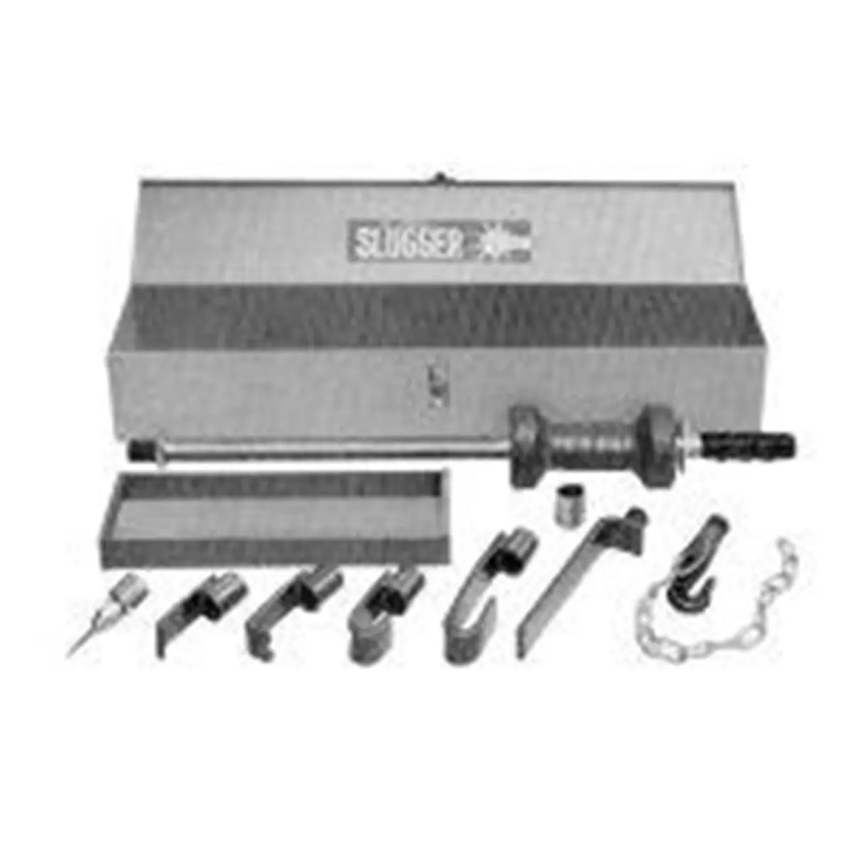 212 MAIN Heavy Duty Slugger Slide Hammer Tool Kit - 10lb, 16-Part Set with Portable Handle, Dual Action Rubber & Metal Body Repair Tools, Stored in Storage Box