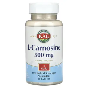 KAL L-Carnosine, 500 mg, 30 Tablets