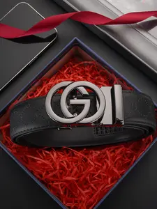 Men's Genuine Leather Automatic Buckle Belt, Suitable for Formal and Casual Occasions, Perfect Gift Choice, Leather Belts, 1 Piece