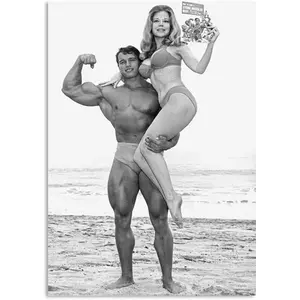 No Framed, Arnold Schwarzenegger Fitness Black And White