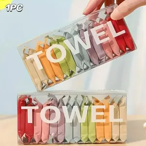 Christmas Compressed Facial Towel, 14pcs Portable Disposable Compressed Cleansing Towel, Facial Clean Towel for Office Travel Camping, Travel Essentials