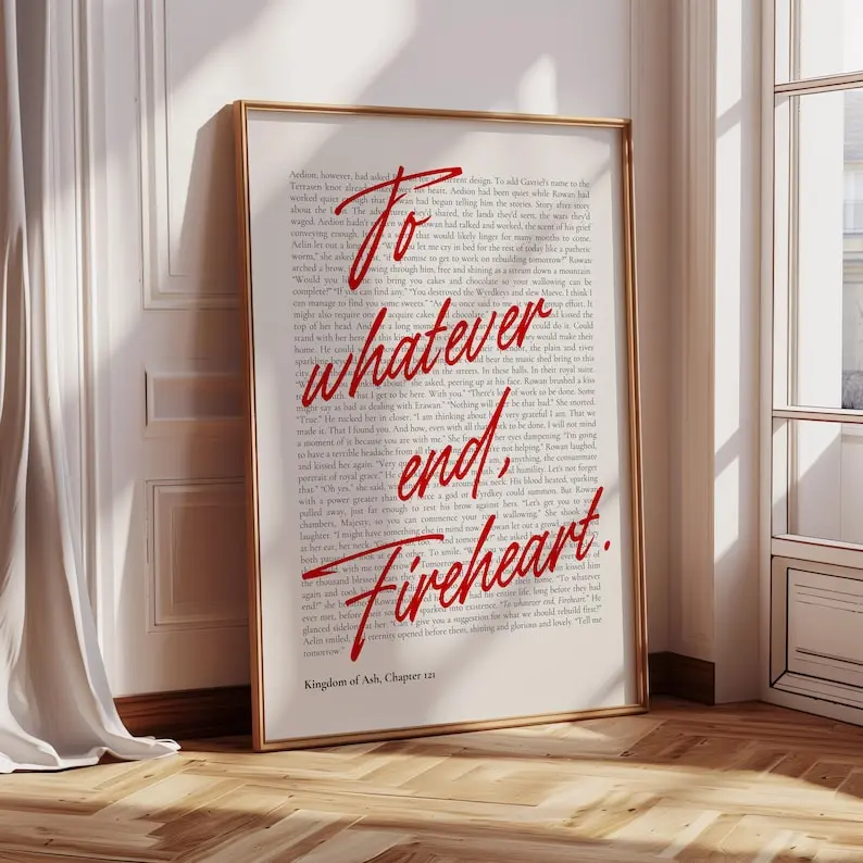 [UNFRAMED POSTER] THRONE OF GLASS Print, Posters, Book Quotes Print, Bookish Poster, Book Lover Print