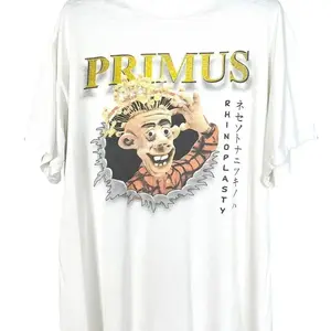 Primus Shirt Rhinoplasty Europlasty Tour 1998 TEE New White T-shirt