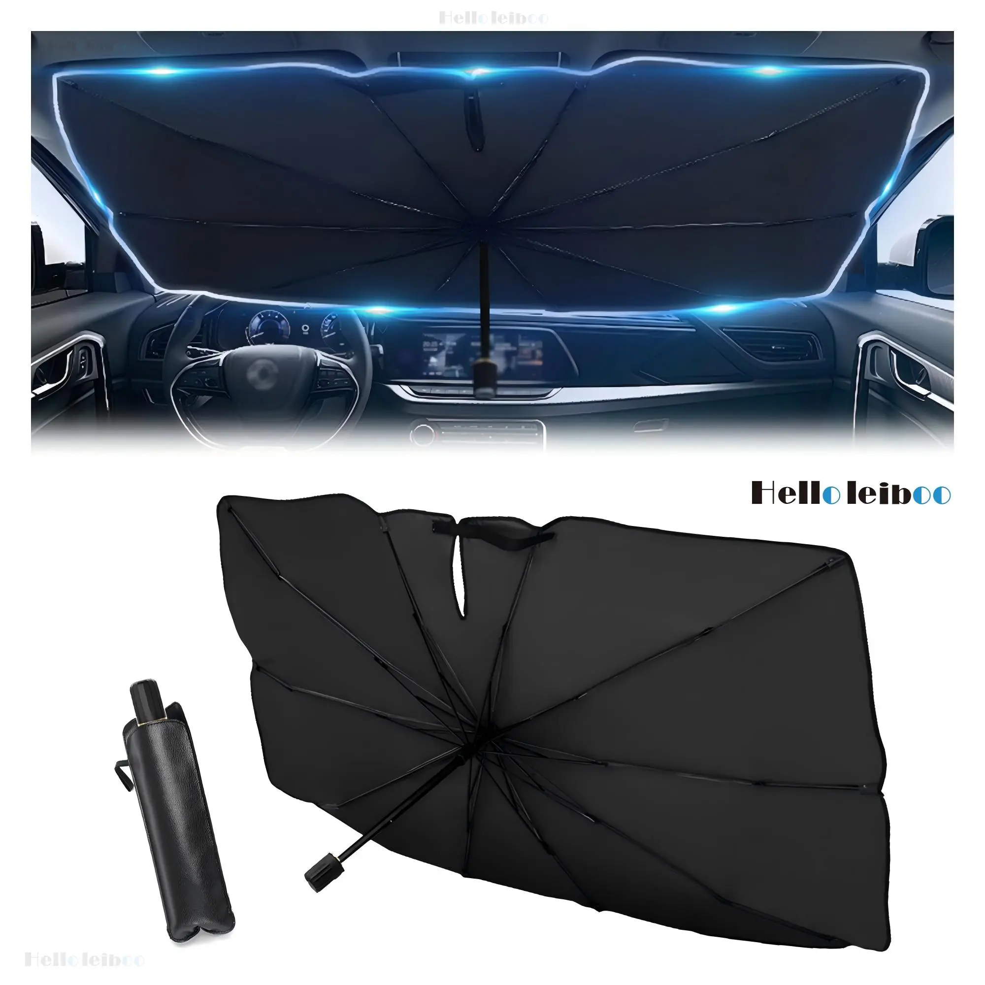 【DealsForYouDays】Portable car sunshade, windshield sunshade, foldable windshield sunshade, car exterior accessories, daily car windshield cooling umbrella