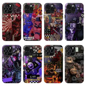 FNaF 2 Bonnie Foxy Chica Freddy Double-layer durable phone Cases For iPhone 17 16 15 14 13 12 Promax Pro Plus, hard shell protection ,Unique design,best Gift