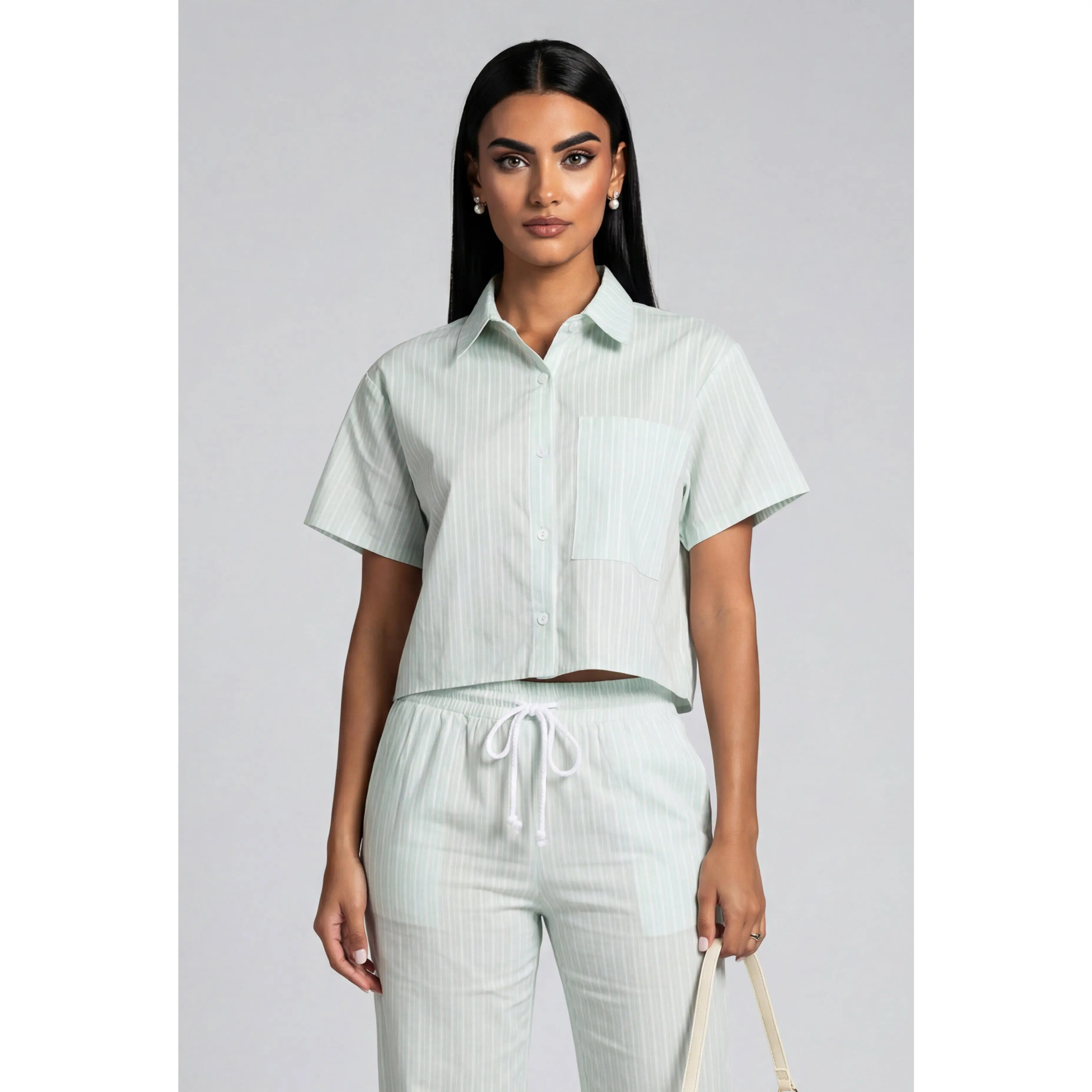 Striped Poplin Shirt