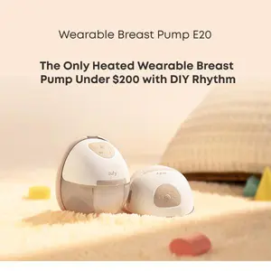 eufy E20 Heated Wearable Breast Pump, 3 Heat Levels, Hands-Free Breast Pump with Innovative HeatFlow, Optimized Rhythm via App, Hospital-Grade Suction, Leakproof, Ultra-Slim and Quiet for in-Bra Use outdoorfun
