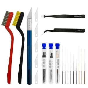 42 count  Printer Nozzle Cleaning Tool Kit, 0.15/0.20/0.25/0.30/0.35/0.4/0.5/0.6/0.8 mm Nozzle Cleaner , Printer Extruder Hotend Cleaning Brush with Tool Bag, for Bambu Lab, Ender3/Kobra