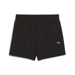 PUMA Womens Essential Elevated Mid-Rise 5 Inch Shorts Casual Bottoms Casual - Black