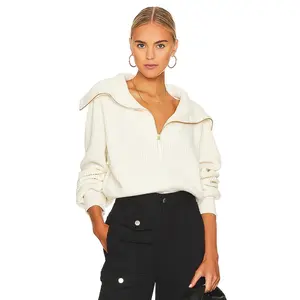 Varley Mentone Half Zip in Egret Varley Mentone Half Zip in Egret