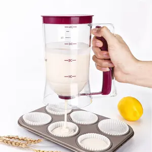 Pancake Batter Dispenser and 100 cupcake liners Cupcake Cookie Waffles Cakes Muffin Crepes Batter Separator Cup Measuring Baking Tools
