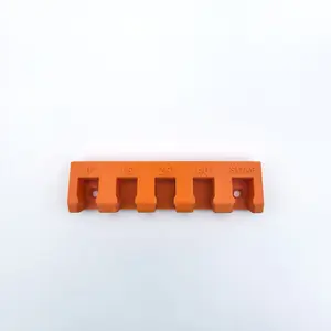 5-Port 1/4 Inch Quick Connect High Pressure Washer Nozzle Holder, Wall-Mounted Nozzle Rack with Angle Labels, Car Wash Accessories