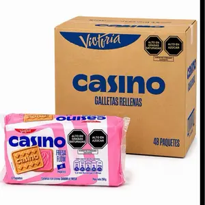Casino Strawberry Snack Pack, 1 Case with 8 Individual Bags