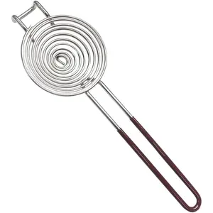 1 Pack Stainless Steel Yolk White Separator Tool Long Handled Egg White Separator, Egg Separator for Baking Cake, Kitchen Gadget (Large)