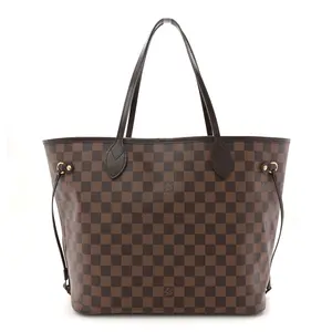Pre-owned Louis Vuitton Canvas Shoulder Bags Damier Ebene Neverfull MM