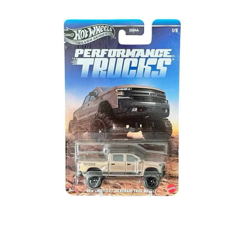 Hot Wheels Silver Series 2019 Chevrolet Silverado Trail Boss Performance Trucks 1:64 Diecast, Diecast Models, Model Diecast Toys