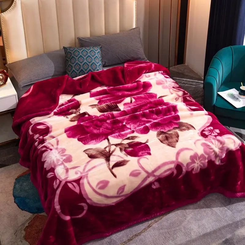 Father Son Blanket Luxury Mink Blanket, 2-Ply Blankets, 7.8LBs Heavyweight, Silky Soft and Warm Raschel Blanket for Autumn and Winter, Soft Cozy Blanket, For Bed and Sofa G, Blanket for Couch, 79" x 91"