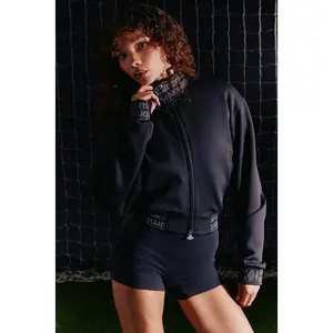 Umbro Mock Neck Scuba Zip Up Jacket - Black W