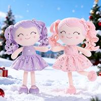 Curly hair - purple + coral pink