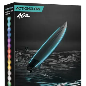 LED Surfboard Lighting System - ActionGlow (AG2) | 7 Color Modes, 100% Waterproof, Super Bright, Visible from Over a Half Mile, Easy 5 Minute Install