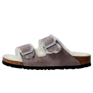 Birkenstock Arizona Shearling Sandals Faded Purple  1028062 Women's