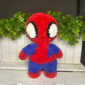 Handmade Crochet Superhero Guy