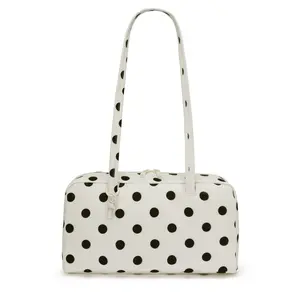 Nylon Bowler Bag, Tote Bag with Key Leash, Casual Large Capacity Commuter Work Bag, Fashionable Shoulder Bag for Everyday Use, Casual Handbag