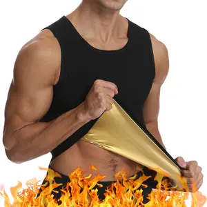 Closets Sauna Shirt for Men Sweat Suit Short Sleeve Compression T-Shirt  Body Shaper Shirts for Workout Sports